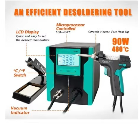 ESD Safe SS-331H Digital Elect - огляд і ціна Desoldering Gun Vacuum Electric